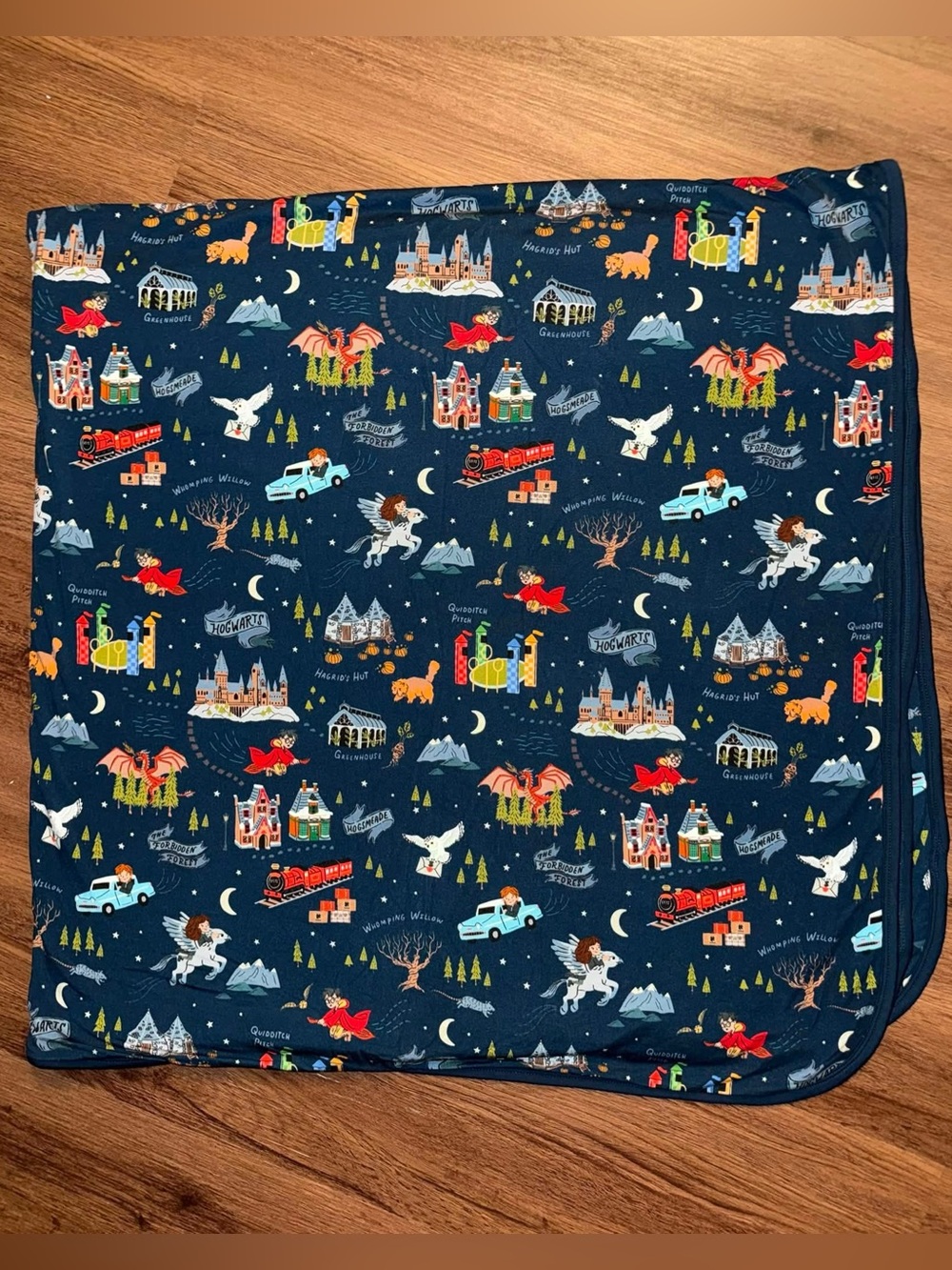 Little Sleepies “Evening At Hogwarts” Cloud Blanket (Standard Size)